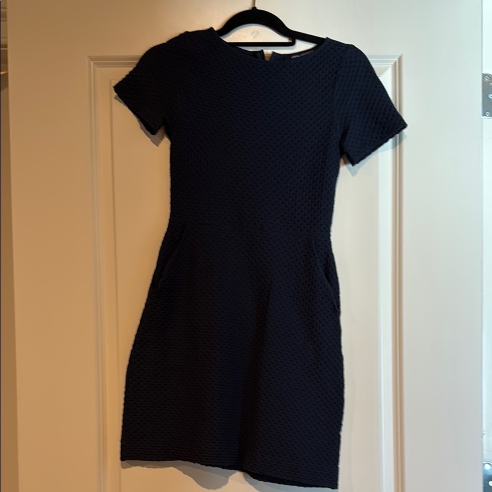 Elegant Black Textured Dress